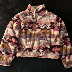 Aeropostale Multicolor Sherpa Jacket
